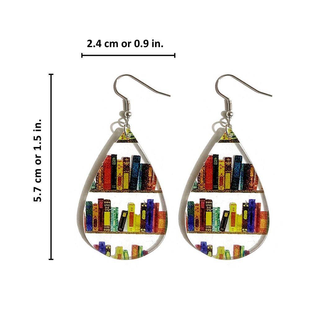 BOOK LOVER EARRINGS (PAIR) –