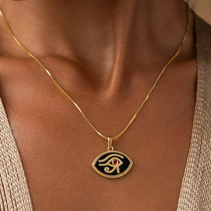 Radiant Vigil Eye of Horus Necklace – Necklaces - Womens