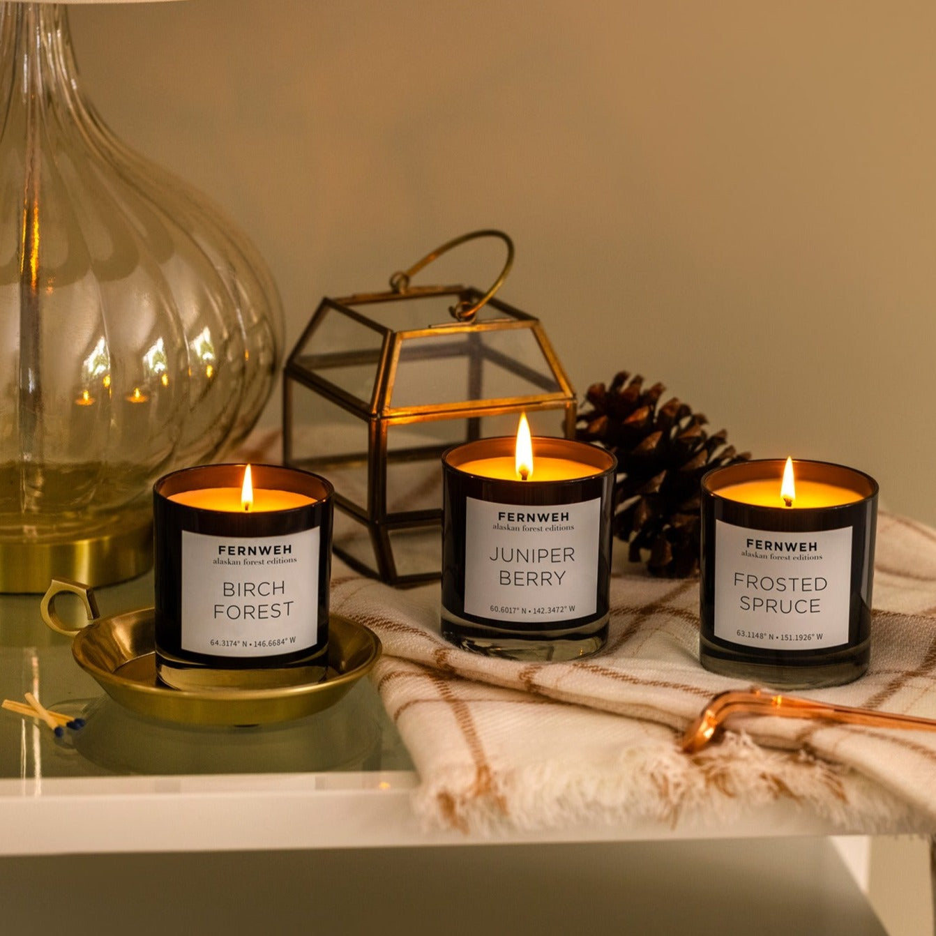 Frosted Spruce Scented Soy Candle