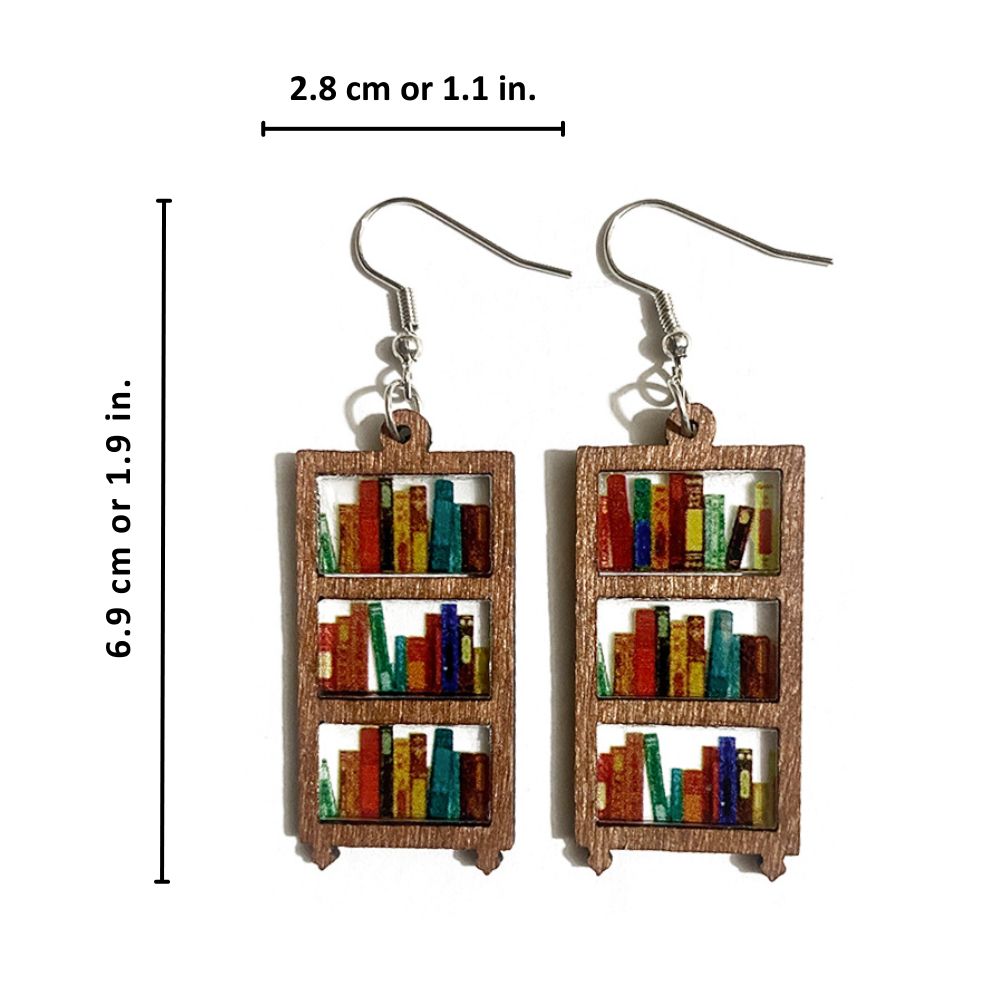 BOOK LOVER EARRINGS (PAIR) –