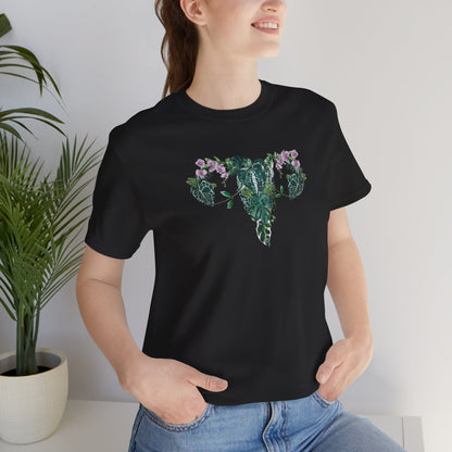 Uterus with plants tshirt. My body,, my rules my choice shirt. Proud Feminist shirt