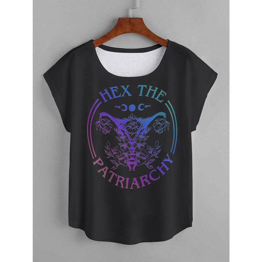 Hex The Patriarchy Women's Curved Hem T-shirt (Plus Size)