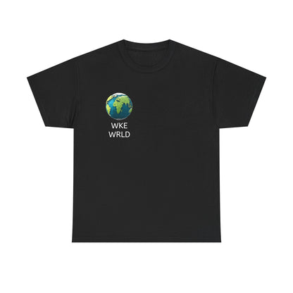 WKE WRLD Eco-Conscious Unisex Heavy Cotton Tee, Earth Day Gift, Nature Lover Shirt, Sustainable Fashion, Unisex Graphic Tee – Black T-Shirt