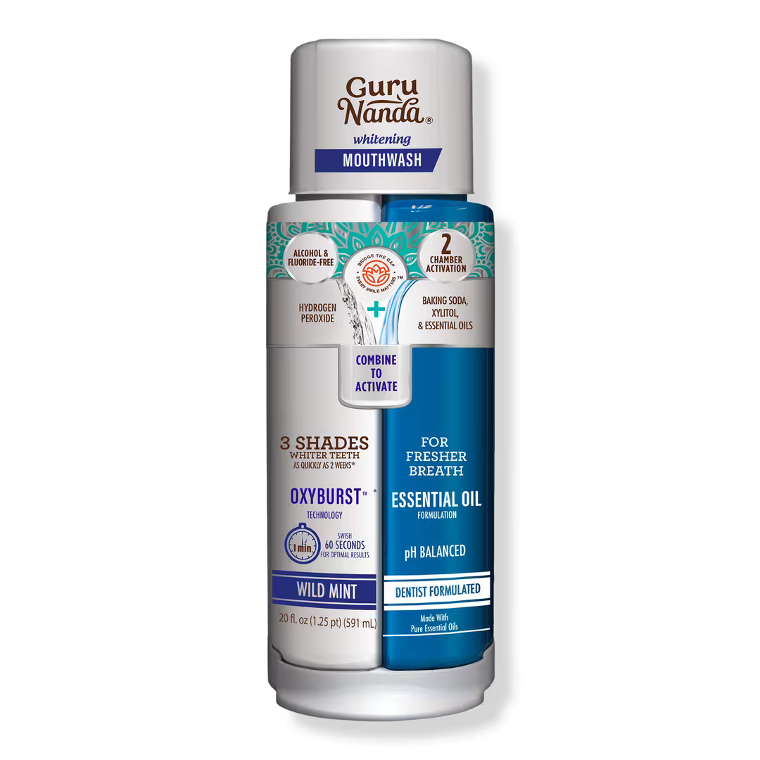 GuruNanda Whitening Mouthwash, Wild Mint, 20 fl oz –