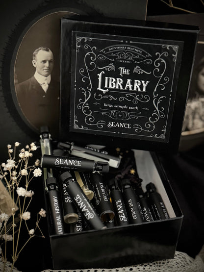 Seance The Library Perfume Sample Set, 27 Scents – Sample Packs