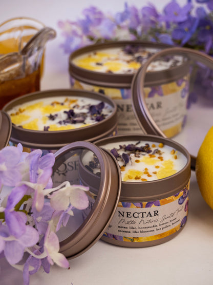 NECTAR Lilac Lemon Honey 4oz Tin Candle