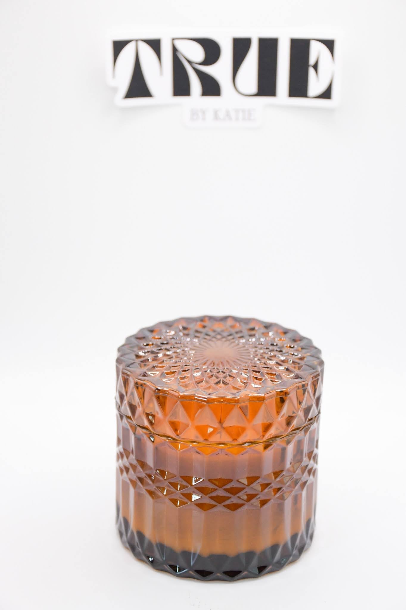 Egyptian Amber Candle - 7oz Wood Wick Beeswax – Brown Amber non toxic candle