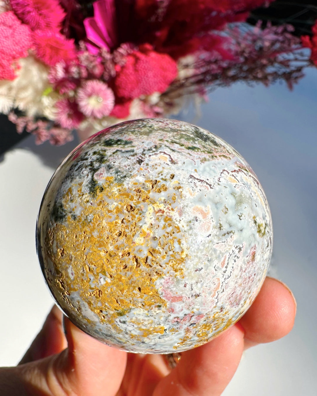 Ocean Jasper Sphere –