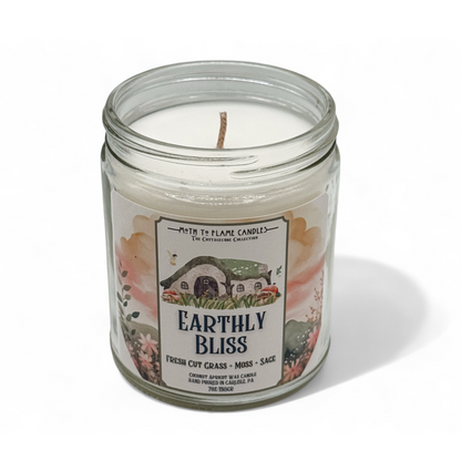 Earthly Bliss – 7 oz - Citrus, Lemongrass, Fresh Grass, Sage, Moss