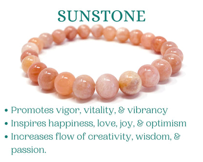 Sunstone Beaded Crystal Bracelet