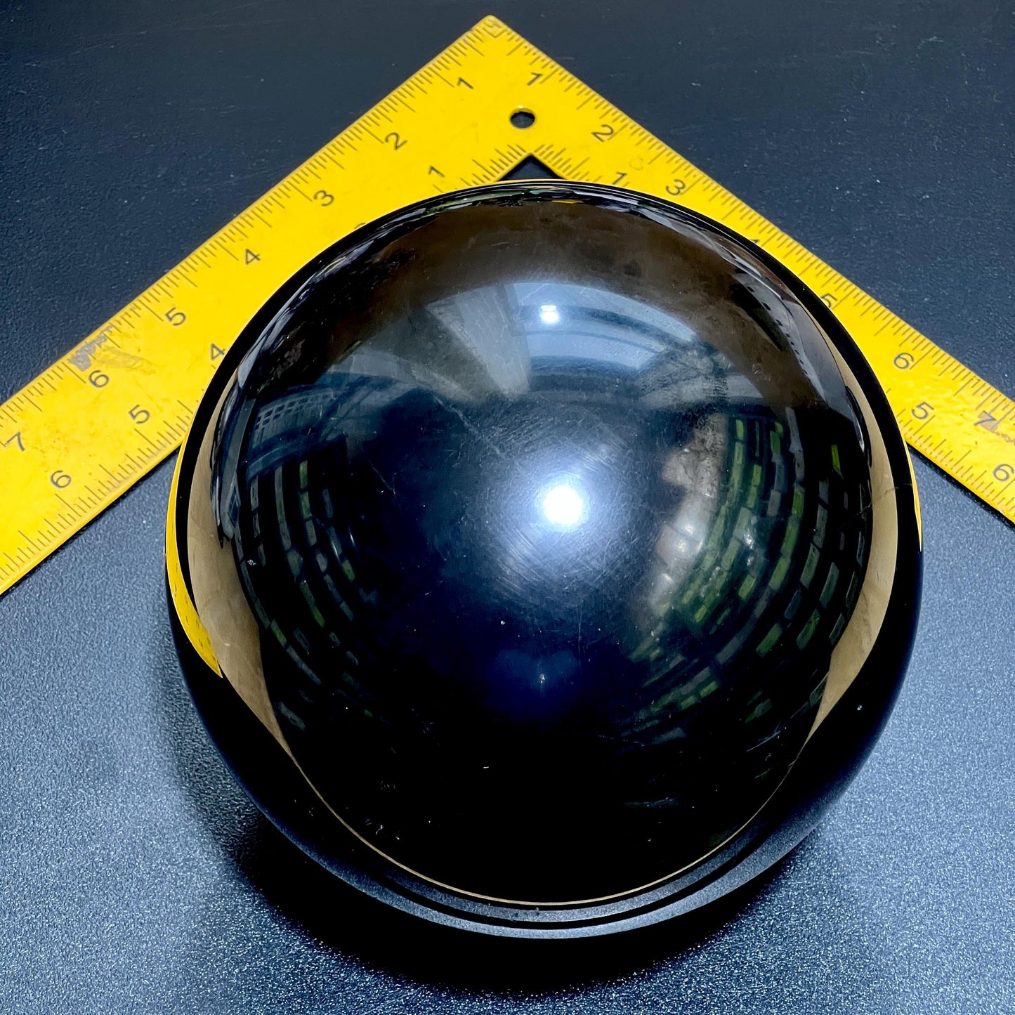 XL Karelian Black Shungite Sphere – 9+ lb, 6" Polished Crystal