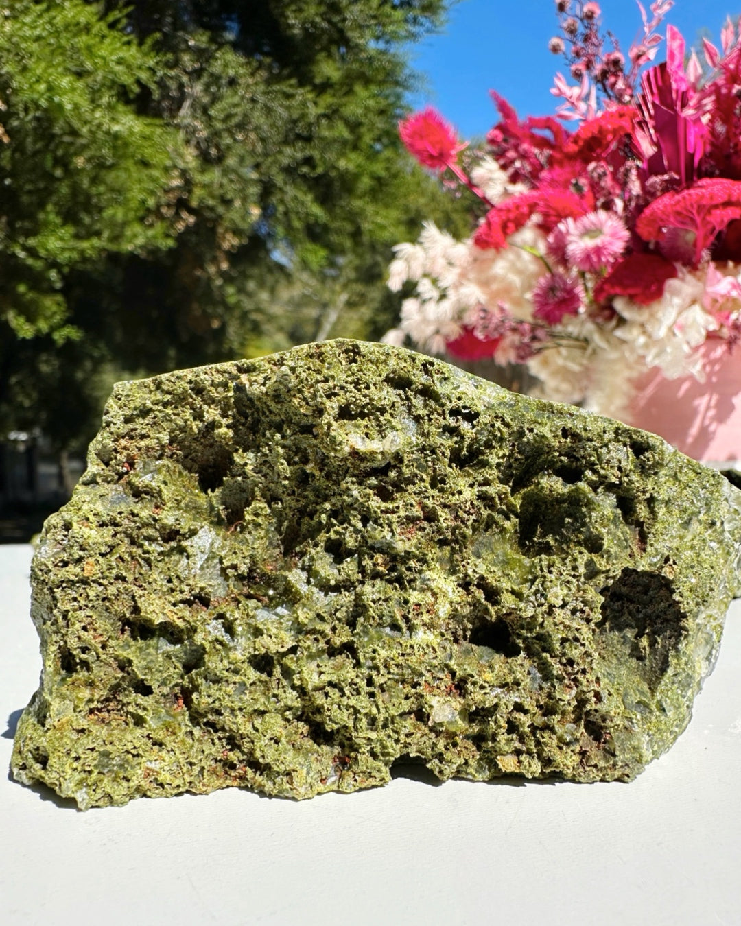 Epidote Quartz Cluster –