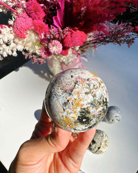 Ocean Jasper Sphere –