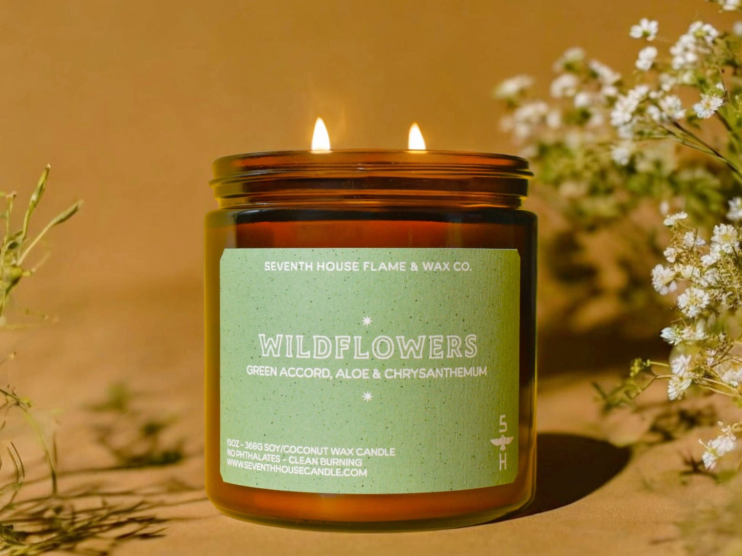 Wildflowers Candle 13oz - Fresh Floral Coconut Soy Wax – Candles