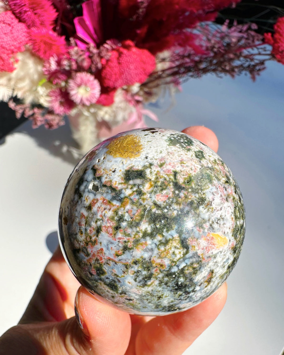 Ocean Jasper Sphere –