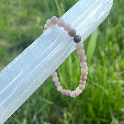 Lilac Mica Stone Bracelet - acceptance & connection