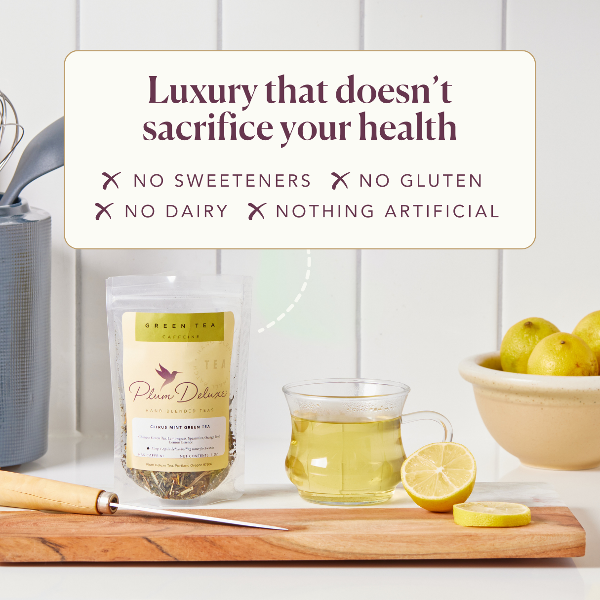 Vanilla Crème Herbal Tea – Honeybush with Calendula (Sold by the oz)