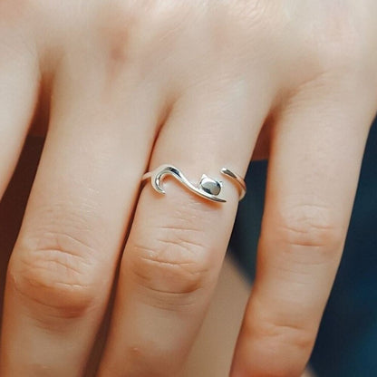 KITTY CAT RING (ADJUSTABLE) –