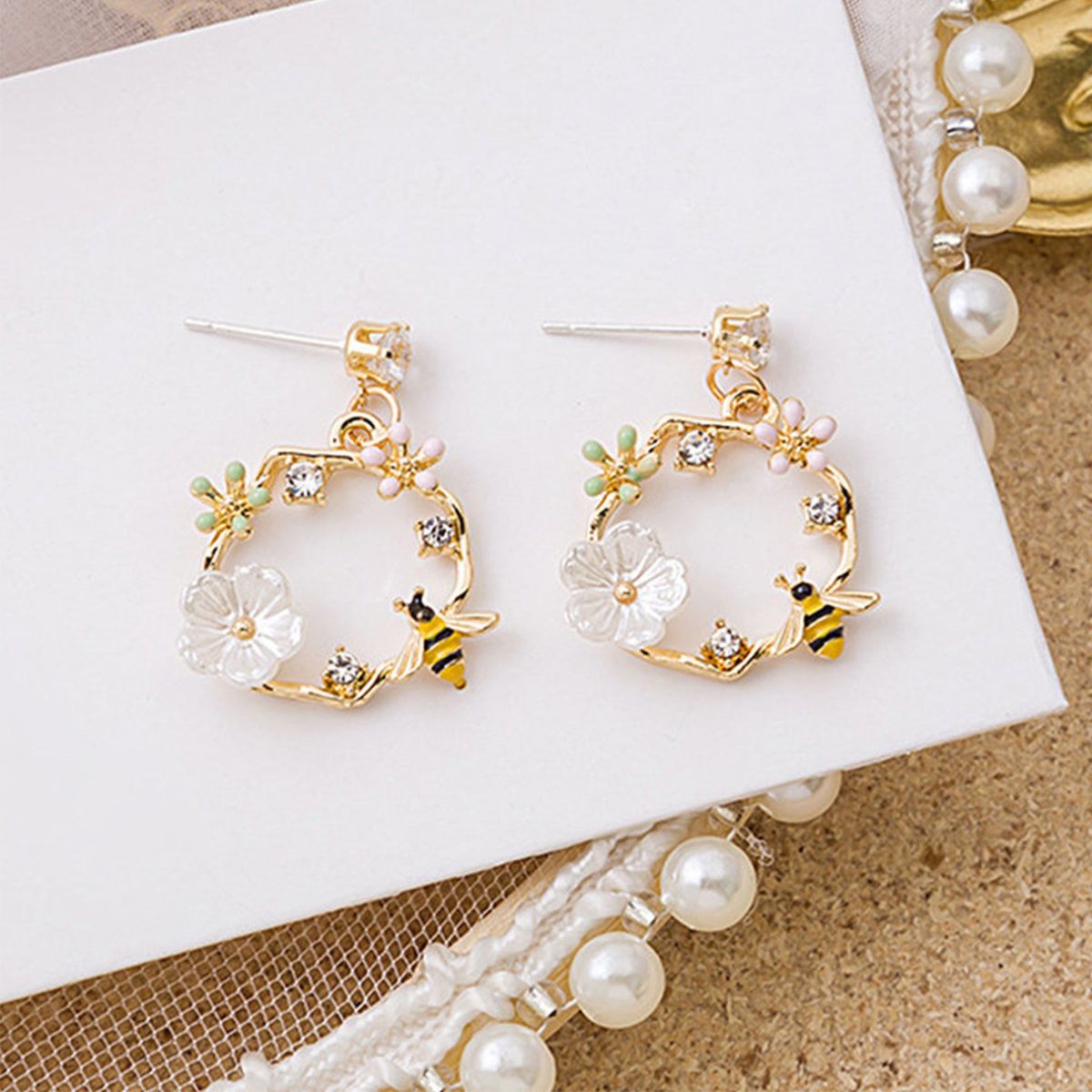BLOOMING SPRING EARRINGS (PAIR) –