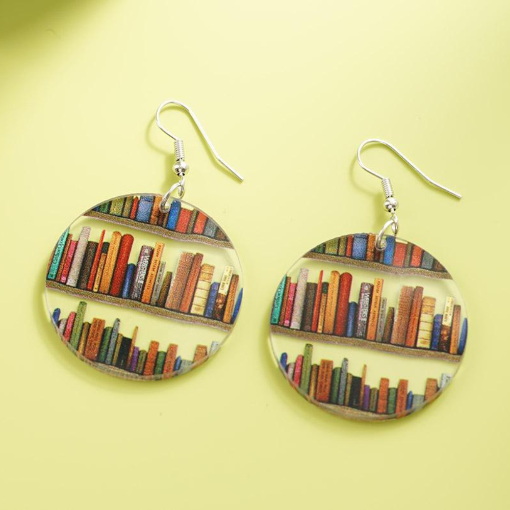 BOOK LOVER EARRINGS (PAIR) – Circle