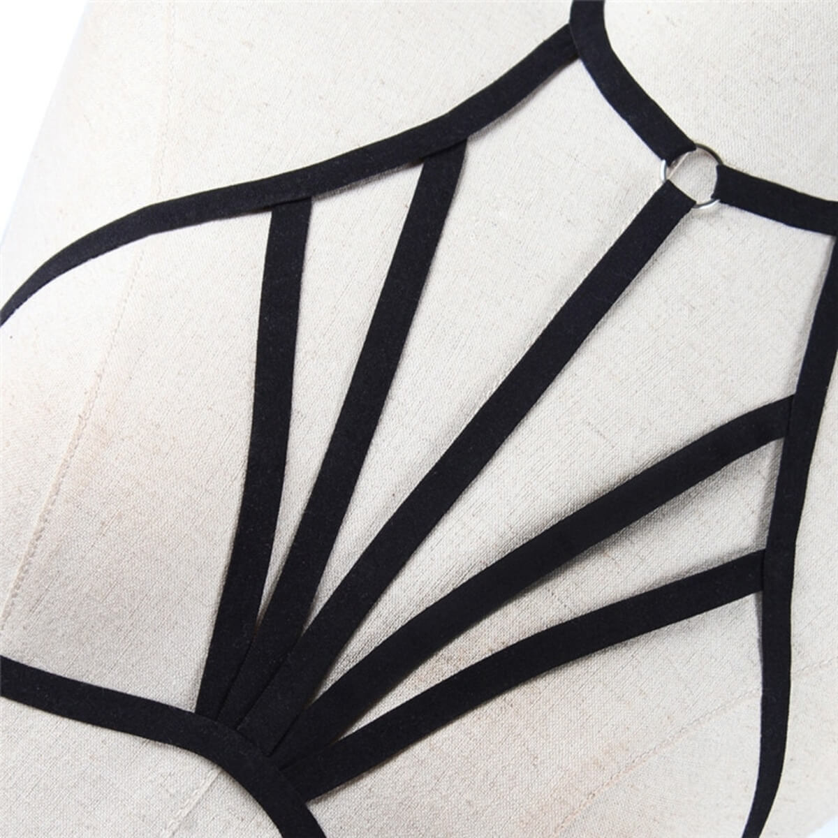 ELASTIC HARNESS BRA –