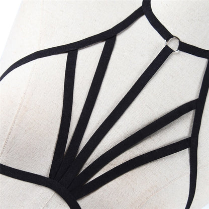 ELASTIC HARNESS BRA –