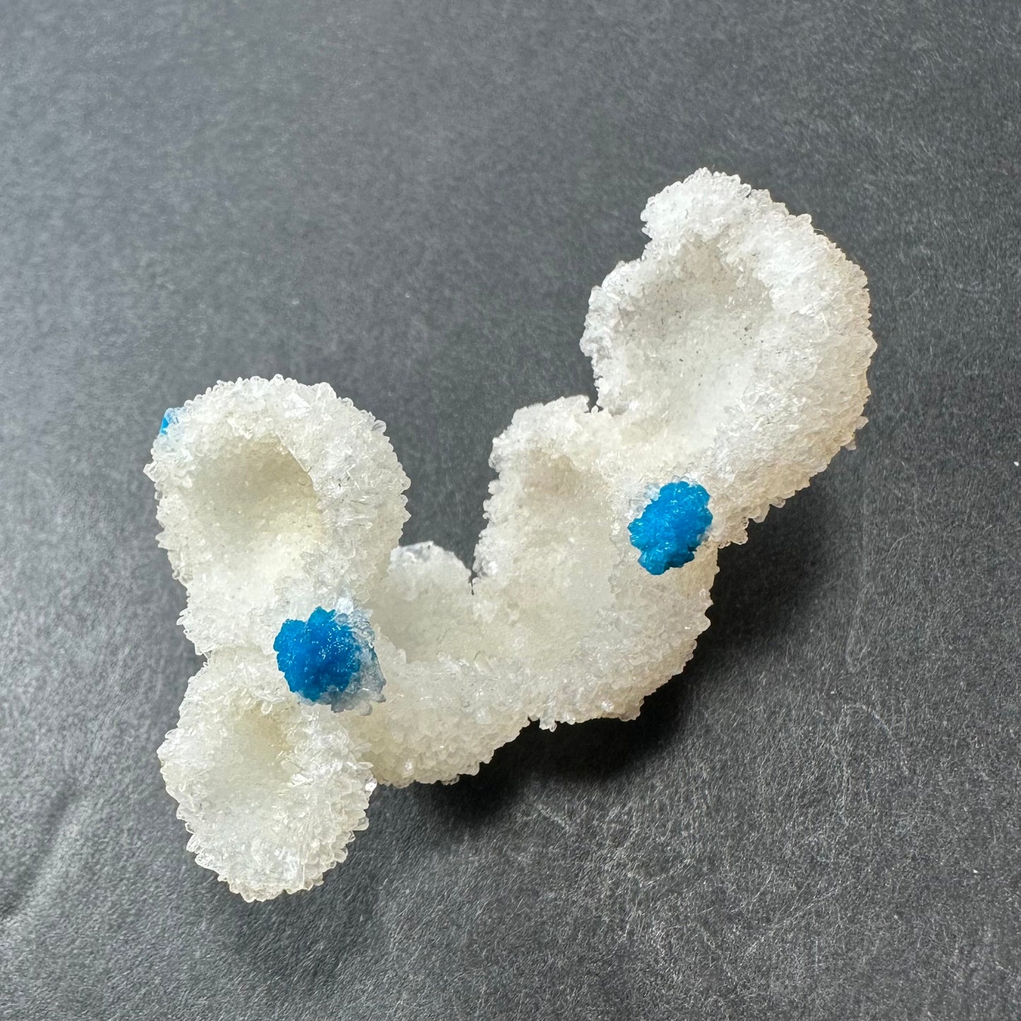 Cavansite Ball 'Floaters' on Stilbite MD – #3 Minerals