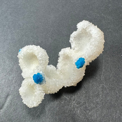 Cavansite Ball 'Floaters' on Stilbite MD – #3 Minerals