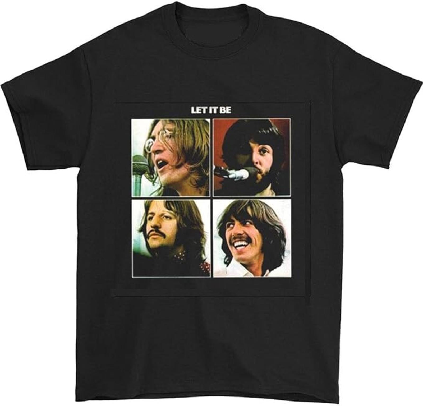 The Beatles Band T-Shirt - Let It Be Photo Tee - Official Merch – T-Shirts