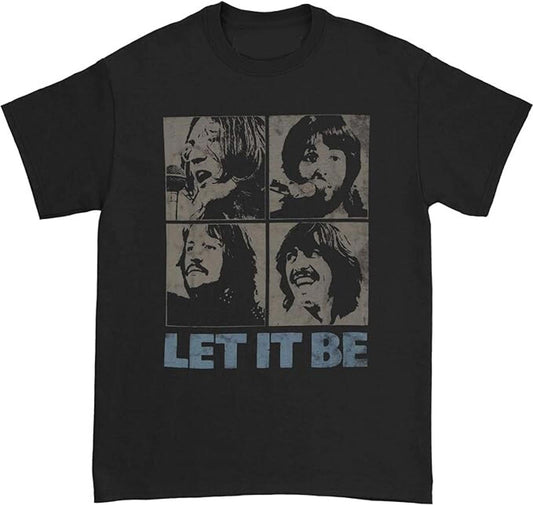 The Beatles Band T-Shirt - Let It Be Photo Tee - Official Merch – Let it Be - B W T-Shirts
