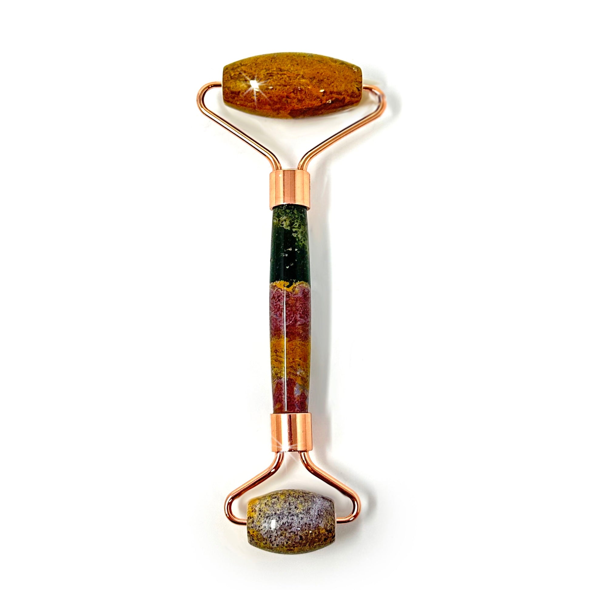 Crystal Face Roller – Ocean Jasper