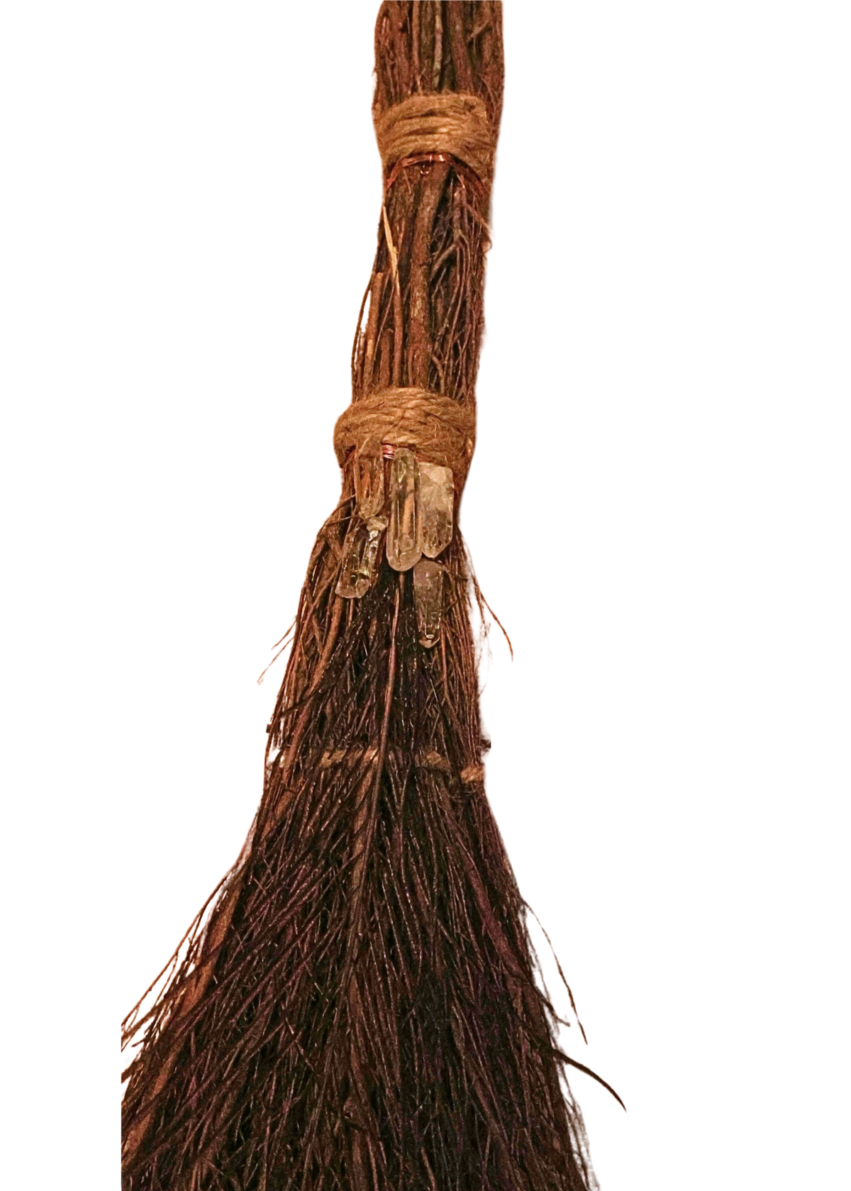 36-Inch Cinnamon Witch's Broom, Halloween Besom