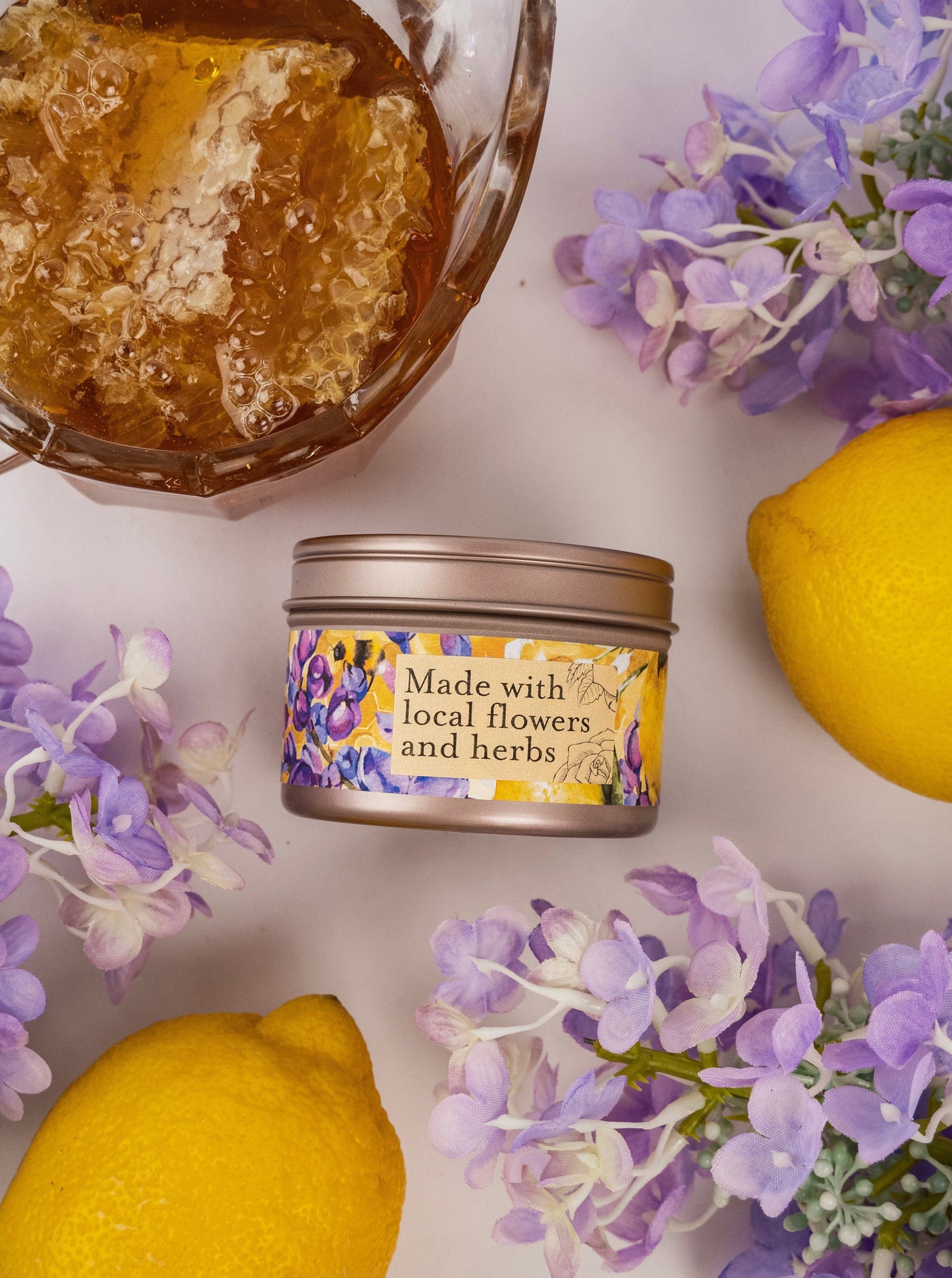 NECTAR Lilac Lemon Honey 4oz Tin Candle
