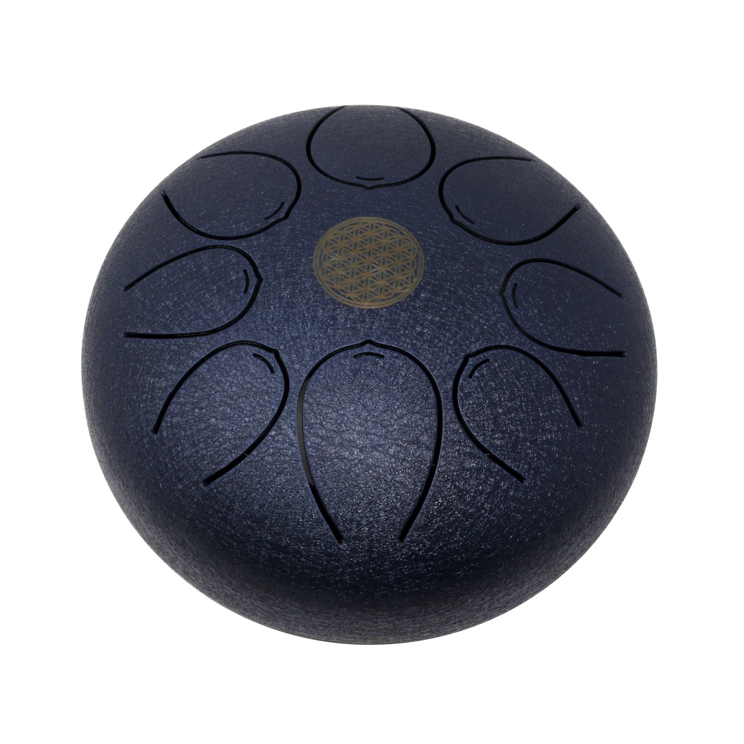 25cm Pentatonic Steel Singing Drum - Metal Dark Blue –
