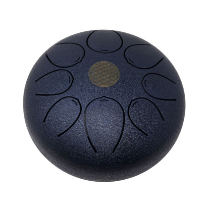 25cm Pentatonic Steel Singing Drum - Metal Dark Blue –