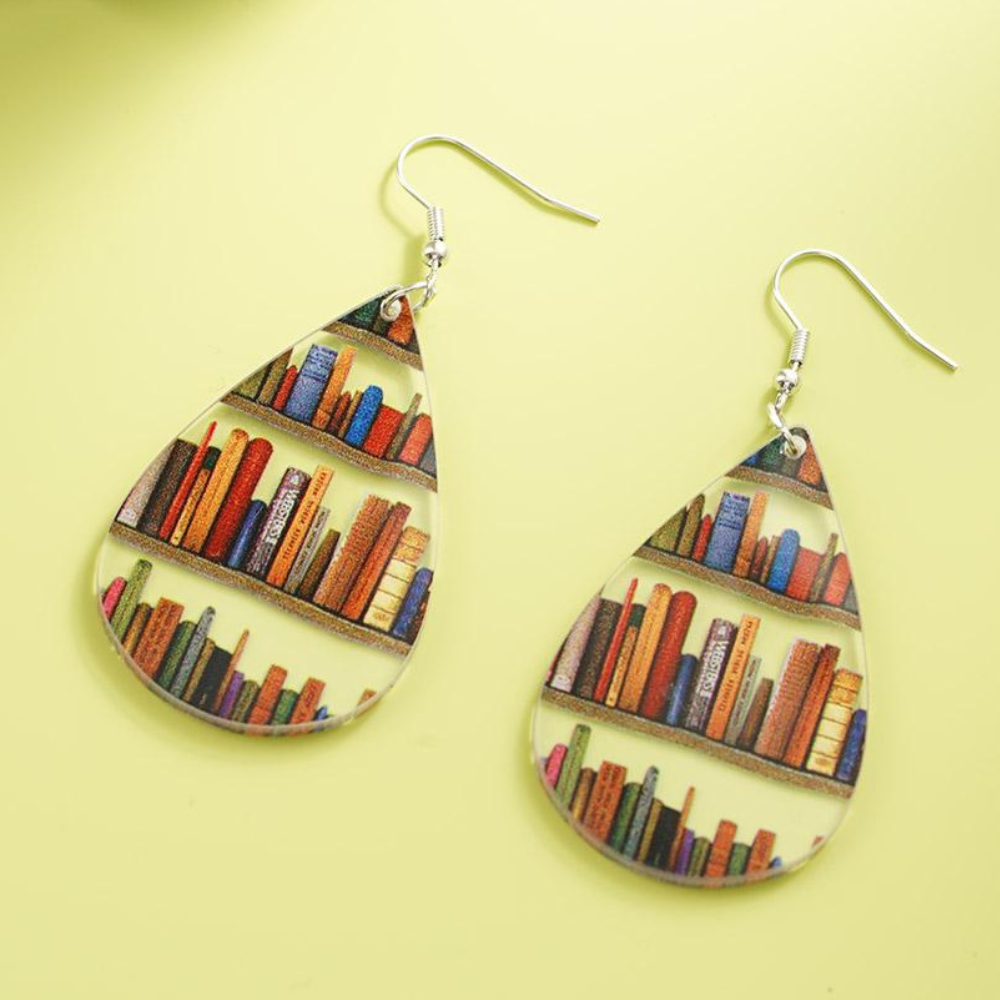 BOOK LOVER EARRINGS (PAIR) – Teardrop