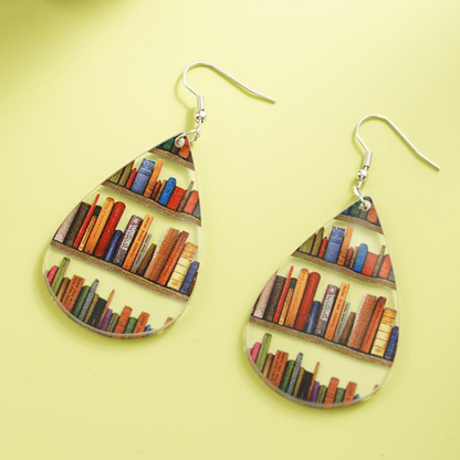 BOOK LOVER EARRINGS (PAIR) – Teardrop