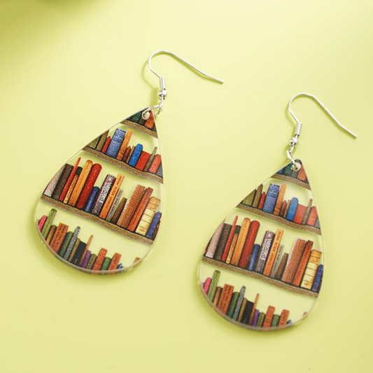 BOOK LOVER EARRINGS (PAIR) – Teardrop