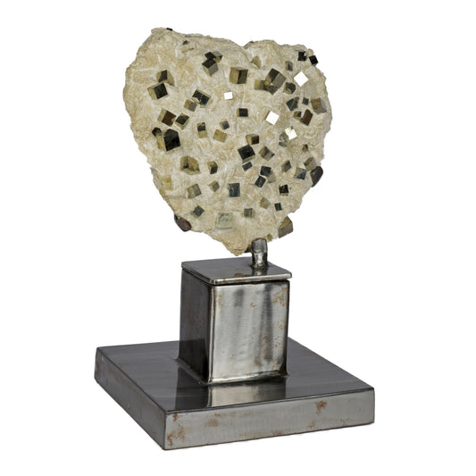 Spanish Cubic Pyrite on Rotating Stand - Fools Gold Crystal – Minerals & Crystals