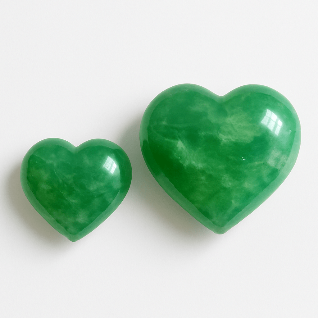 3D Green Fluorite Heart –
