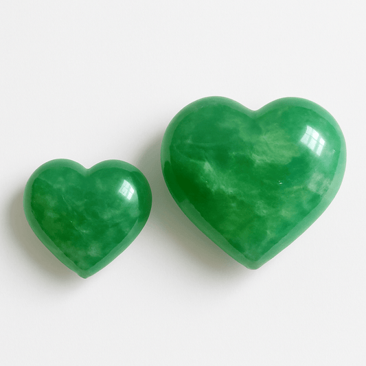 3D Green Fluorite Heart –