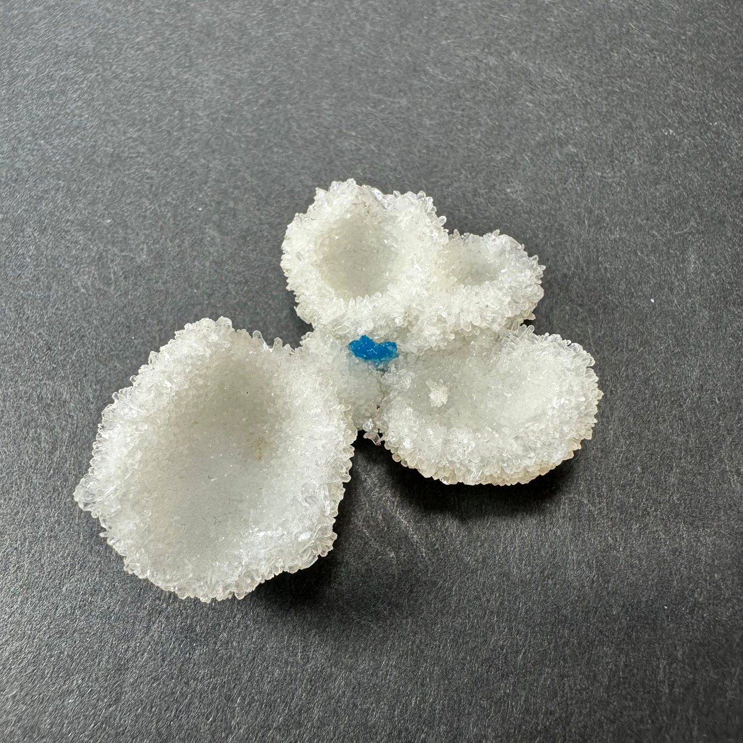 Cavansite Ball 'Floaters' on Stilbite MD – #4 Minerals