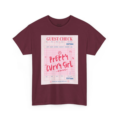 Pretty Curvy Girl Graphic T-Shirt | Body-Positive Tee