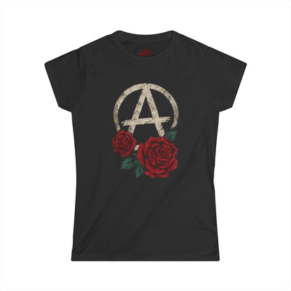 Anarchy Rose Tee – Black Graphic T-Shirt