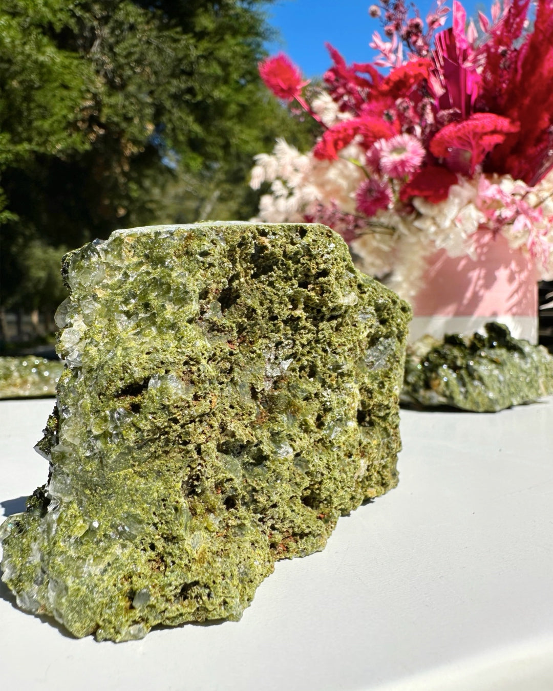 Epidote Quartz Cluster –