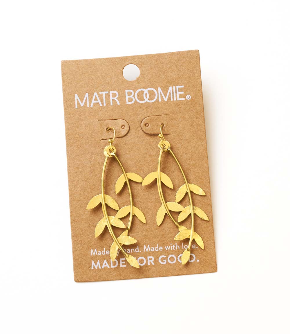 Aamani Linear Vine Dangle Earring – Earrings