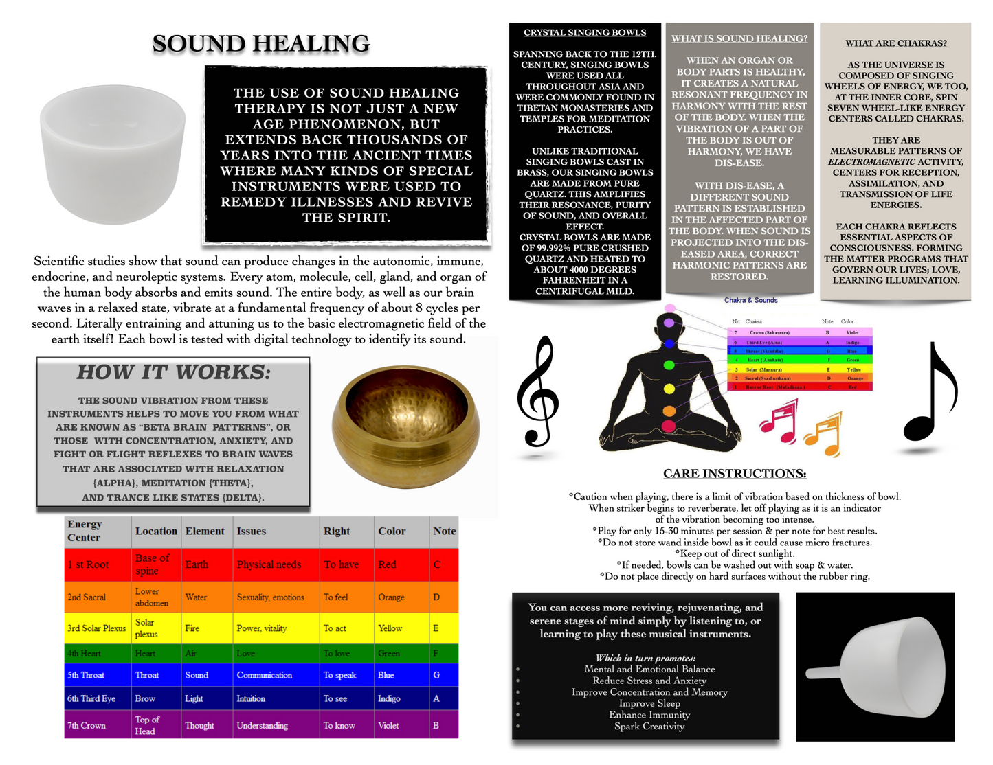 13-Inch Quartz Crystal Singing Bowl – Multiple Chakra Frequencies Available