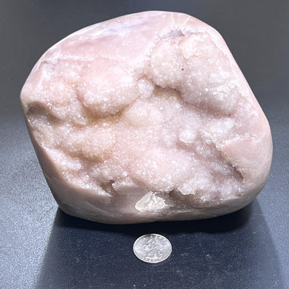 Large Pink Amethyst Druzy Cluster Freeform – Home & Living > Home Decor > Home Accents > Rocks & Geodes