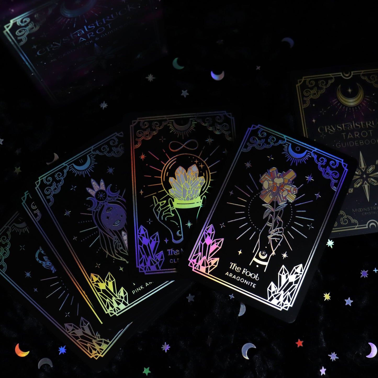 MINI Silver Crystalstruck Tarot© Deck – 78 Card Crystal Energy Tarot –