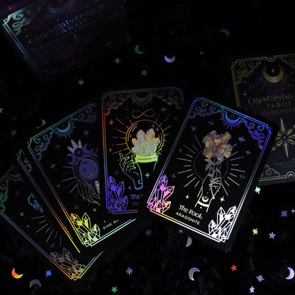 MINI Silver Crystalstruck Tarot© Deck – 78 Card Crystal Energy Tarot –